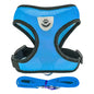 Adjustable Mesh Cat & Small Dog Harness Vest with 1.2m Leash S-XL Breathable Polyester Reflective