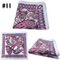 Men's Printed Pocket Square Handkerchief 9.1 x 9.1 in (23 x 23 cm) Paisley Retro Dress Hanky
