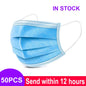 3-Layer Disposable Mouth Mask – Anti-Dust Face Mask with Ear Loops