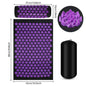 Lotus-Style Acupressure Spike Mat & Pillow Set - Acupuncture Massage Mat for Neck, Back & Feet (125 x 41 x 2 cm / 49.2 x 16.1 x 0.8 in)
