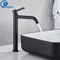 Single-Handle Basin Faucet Mixer Tap Single Hole Deck-Mount Matte Black Brushed Gold Bathroom Sink Tap