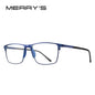 MERRYS DESIGN Men’s Titanium Glasses – Ultralight Square Prescription Frame