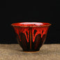 1-Pc Temmoku Glaze Jian Zhan Porcelain Kung Fu Tea Cup - Handmade Ceramic Teacup for Oolong & Pu'er