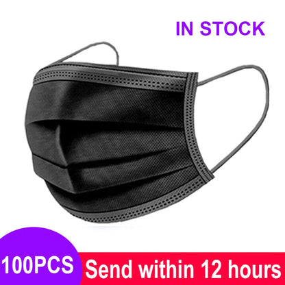 3-Layer Disposable Mouth Mask – Anti-Dust Face Mask with Ear Loops