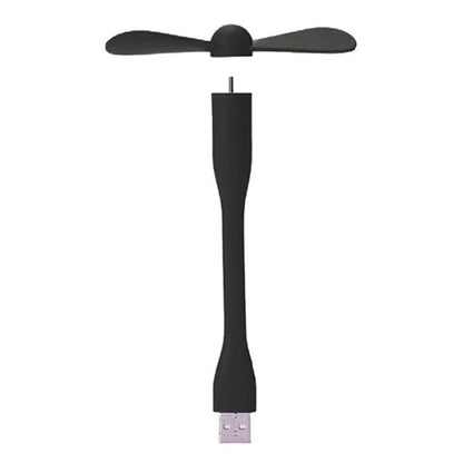 USB Mini Portable Fan – Flexible Neck, Plug & Play, for Laptop & Smartphone (Random Color)