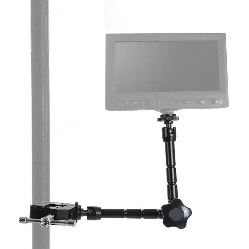 Super Clamp 7/11 inches Adjustable Magic Articulated Arm for Mounting HDMI Monitor LED Light LCD Video Camera Flash Camera DSLR