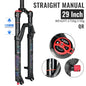 Air Suspension MTB Fork Rebound and Lockout Adjustment 26 / 27.5 / 29-Inch Straight or Tapered, 120mm (4.7in) & 140mm (5.5in) Travel