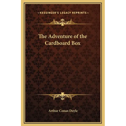 The Adventure of the Cardboard Box - Hardcover