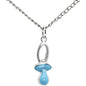 Baby Blue Pacifier Necklace