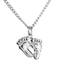 Dangling Feet Pendant Necklace
