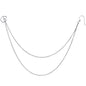 Handcrafted Nose to Ear Double Strand Chain