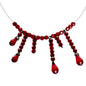 Handmade Vampire Kiss Choker Necklace Created with Crystals