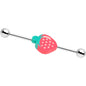 Handcrafted Strawberry Daiquiri Industrial Barbell 36mm