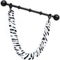 Handcrafted Anodized Titanium Zebra Stripe Industrial Barbell 38mm