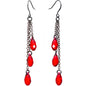 Handmade Vampire Drop Dangle Earrings Created with Crystals