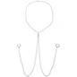 Brilliant BCR Necklace to Nipple Chain Created with Crystals
