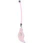 Handcrafted Natural Rose Flower Quartz Leaf Dangle Pregnancy Belly Ring