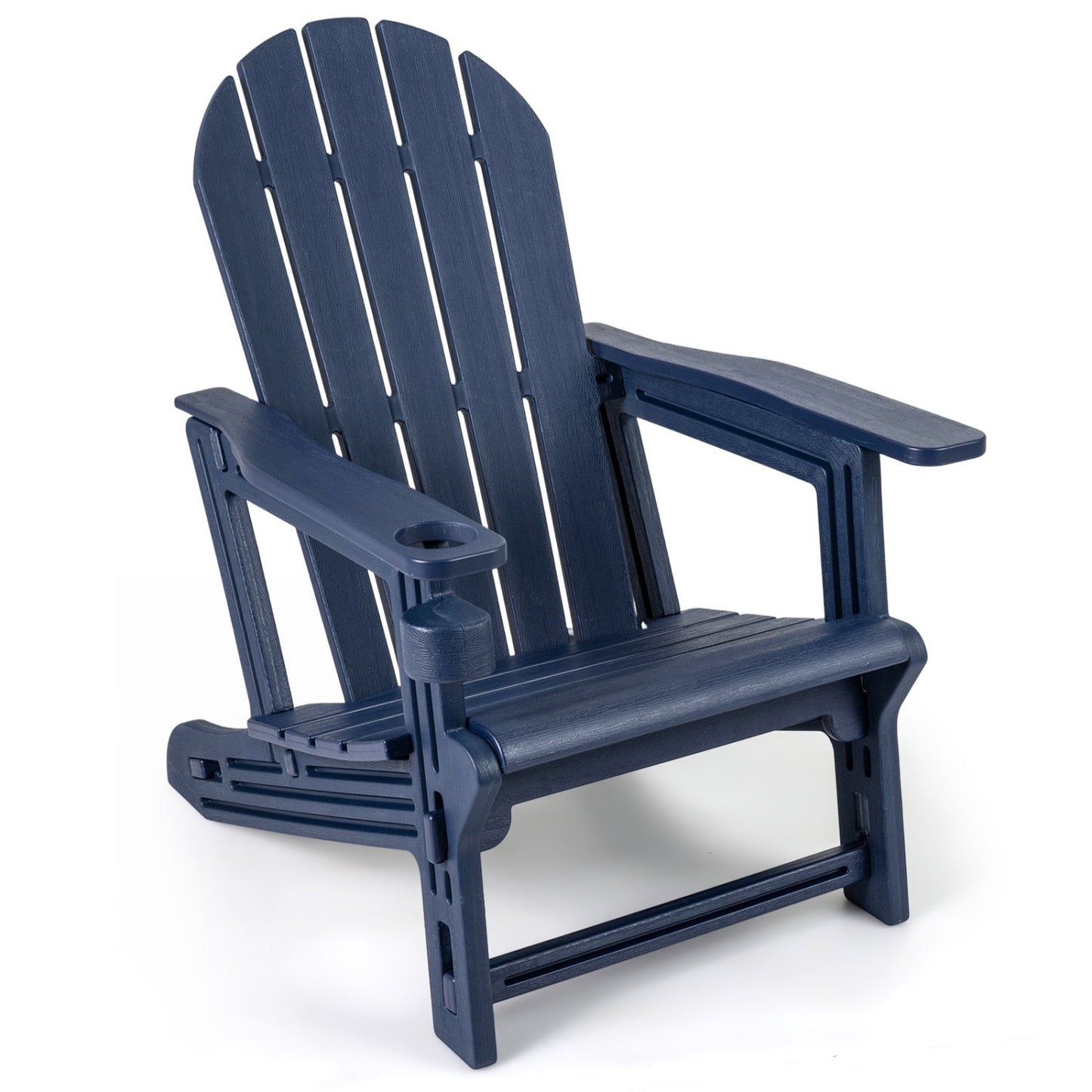 HDPE Adirondack Chair with Cup Holder - Weather Resistant