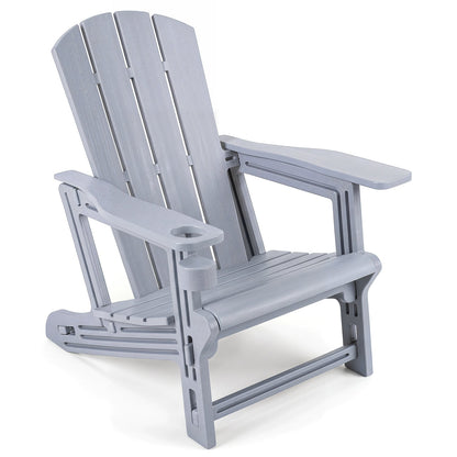 HDPE Adirondack Chair with Realistic Wood Grain
