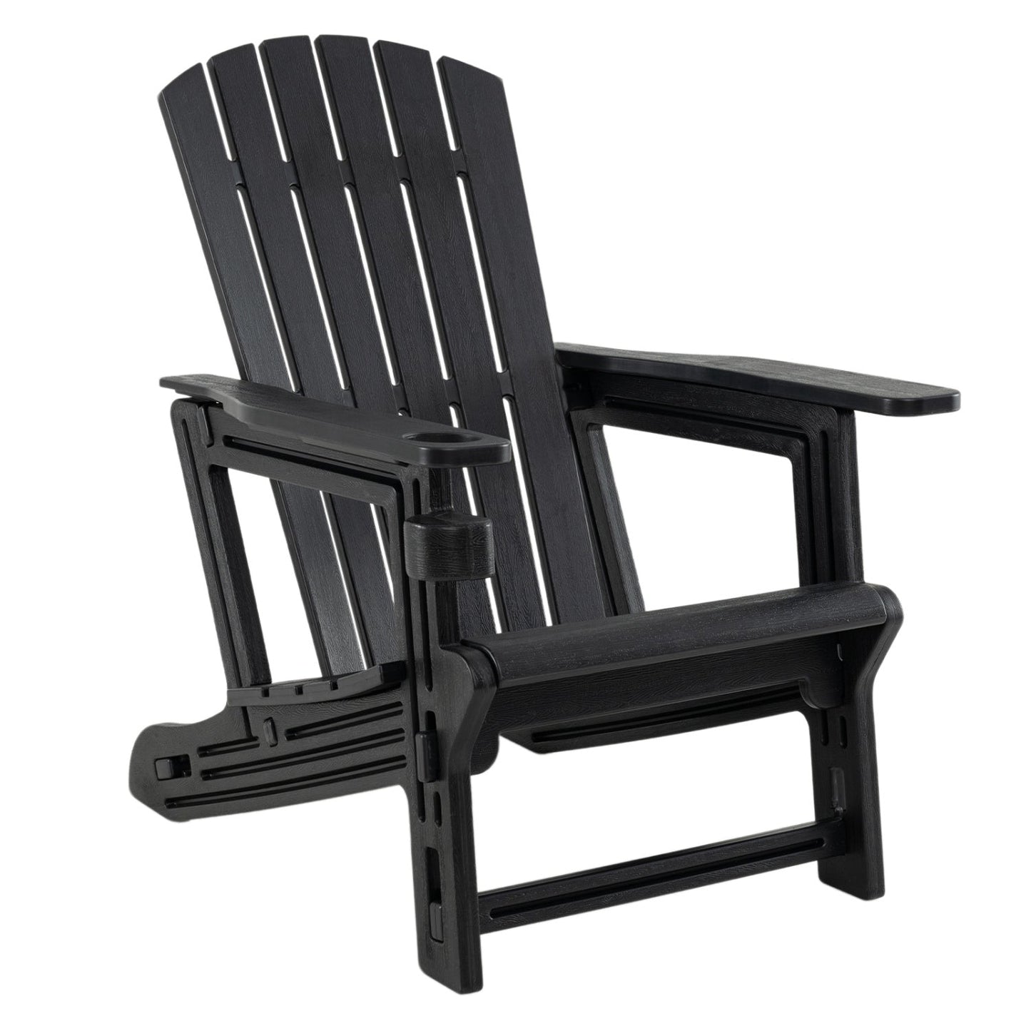 HDPE Adirondack Chair with Cup Holder - Weather Resistant
