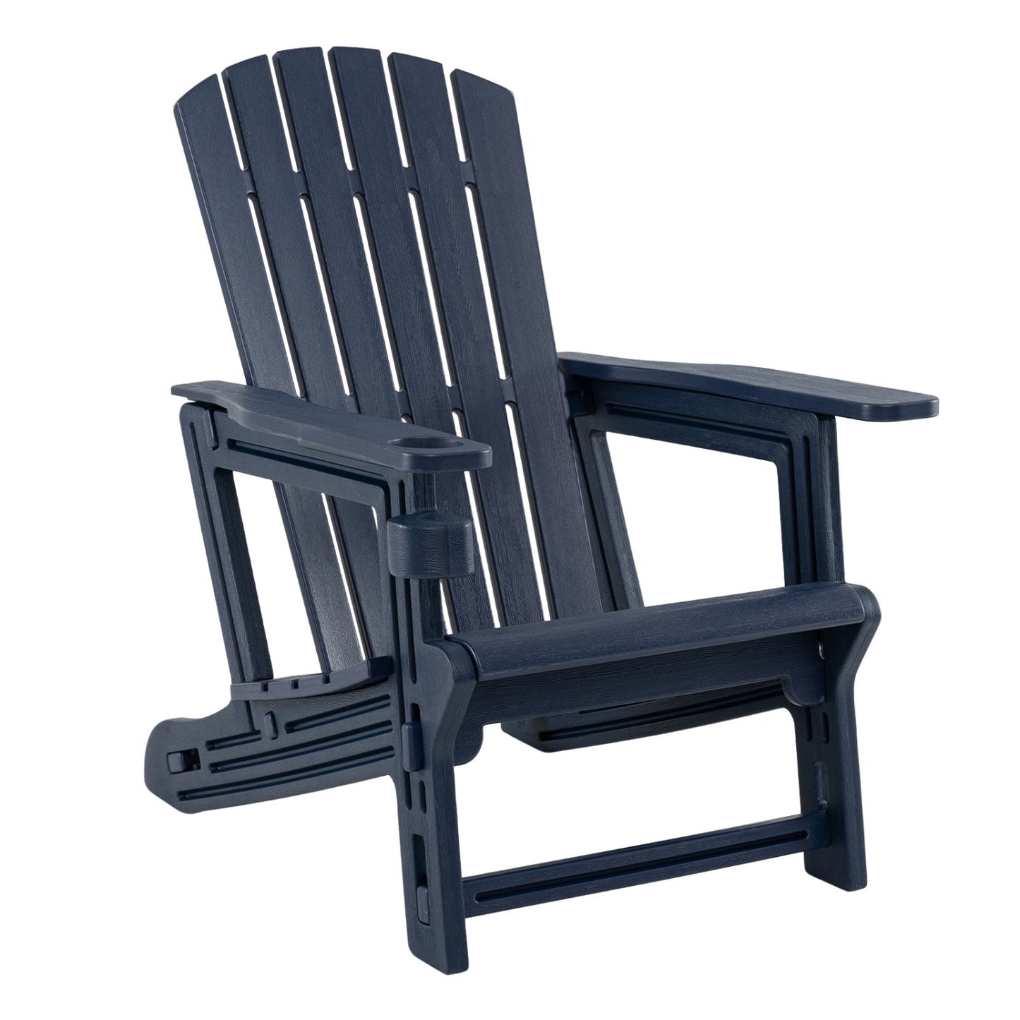 Adirondack Chair with Cup Holder - Weather-Resistant HDPE