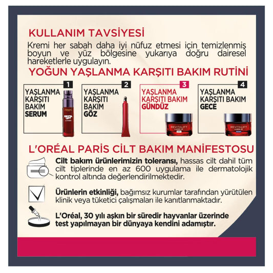 Loreal Paris Revitalift Lazer X3 Anti-Aging Day Cream - Reduces Wrinkles, Firms Skin, 1.69 fl oz