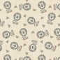 Jungle Romp Tossed Lions Cream 43"/44" Fabric Per Yard