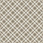 Jungle Romp Small Bias Plaid Beige 43"/44" Fabric Per Yard