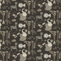 Jungle Romp Small Animals Black 43"/44" Fabric Per Yard