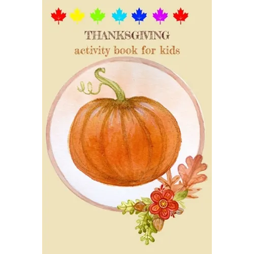 Thanksgiving Activity Book for Kids - Paperback