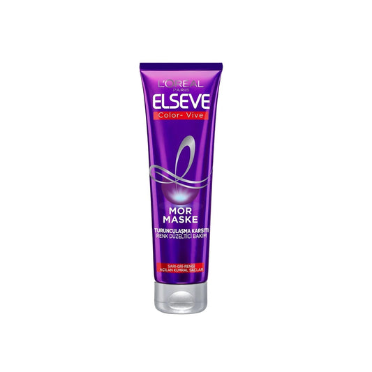 L'Oreal Paris Color-Correcting Purple Hair Mask - Anti-Fading Treatment for Vibrant Colored Hair, 5.07 fl oz