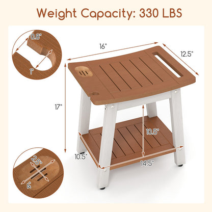 HIPS Shower Bench Seat with Handle Shower Head