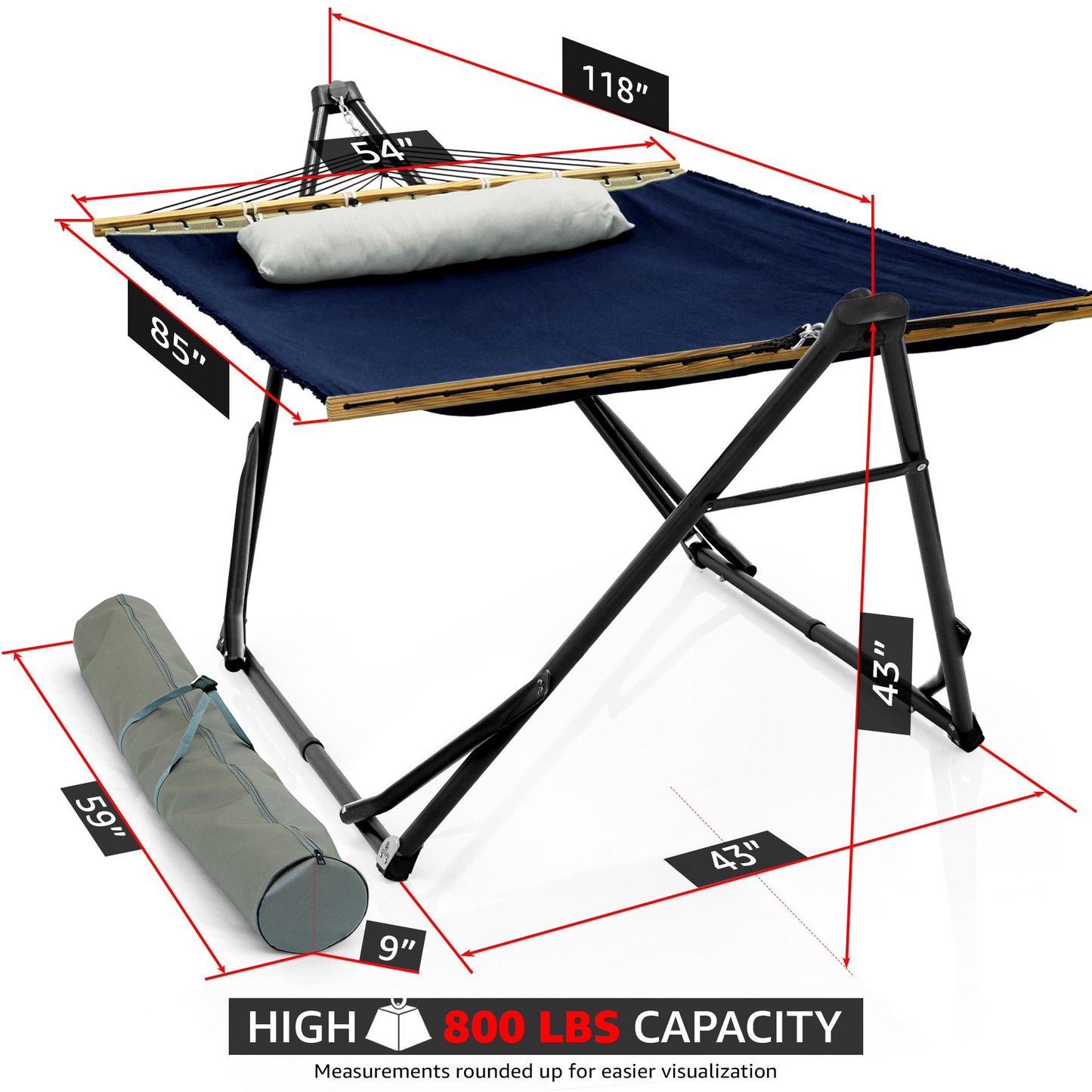 Tranquillo Unity Canvas Hammock Stand for Ultimate Relaxation