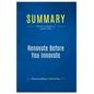 Summary: Renovate Before You Innovate: Review and Analysis of Zyman's Book - Paperback