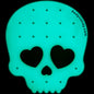 Skull Travel Flat Back Earring Palette