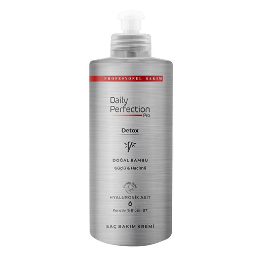 Daily Perfection Pro Detox Hair Care Cream with Natural Bamboo & Keratin - Nourishing, Moisturizing, and Detoxifying for Healthier Hair