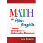 Math In Plain English: Literacy Strategies for the Mathematics Classroom - Paperback