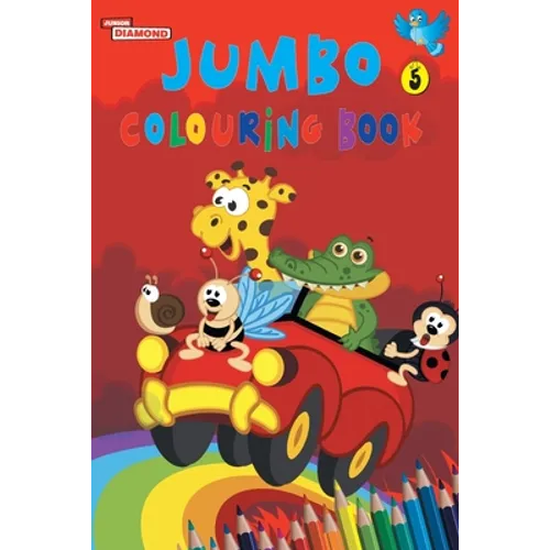 Jumbo Colouring Book 5 for 4 to 8 years old Kids Best Gift to Children for Drawing, Coloring and Painting - Paperback