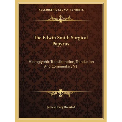 The Edwin Smith Surgical Papyrus: Hieroglyphic Transliteration, Translation And Commentary V1 - Paperback