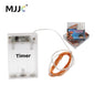 Battery Operated 2M (6.6 ft) Copper Wire Fairy String Lights - 20 LED Timer for Wedding, Christmas & Party Decor