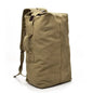 Men's Canvas Travel Backpack - Large Capacity 20-35L Mountaineering Shoulder Bag with Multiple Pockets
