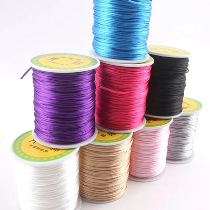 Satin Silk Nylon Cord for Baby Teether DIY Accessories