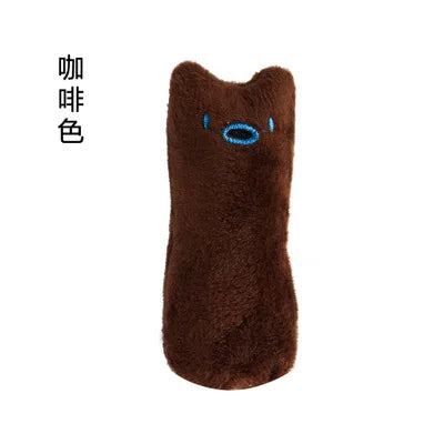Catnip Teeth-Grinding Plush Toy - Interactive Chew & Vocal Toy for Cats & Kittens