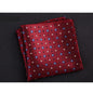 Men's Polyester Pocket Square Handkerchief Polka Dot Striped Floral Print 9 x 9 in (23 x 23 cm)