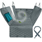 Waterproof Dog Car Seat Cover Hammock — Rear Back Seat Protector with Mesh Window, Non-Slip & Seat Belt Openings — Standard (56.3x59.8 in / 143x152 cm) & X-Large (60.2x63.8 in / 153x162 cm)