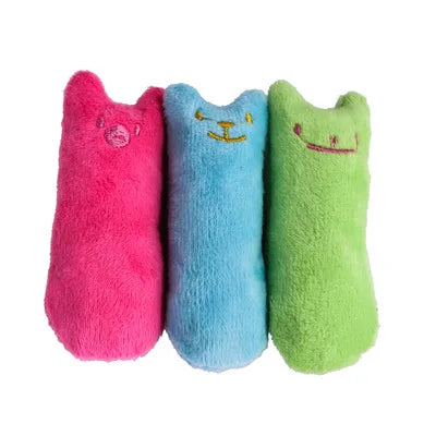 Catnip Teeth-Grinding Plush Toy - Interactive Chew & Vocal Toy for Cats & Kittens