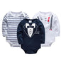 3/6 PCS Kavkas Cotton Baby Bodysuit Long Sleeve Set for Newborn Boys & Girls 0–12 Months
