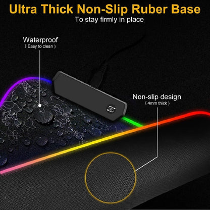 Black World Map Mouse Pad, RGB and Non-RGB Options
