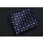 Men's Polyester Pocket Square Handkerchief Polka Dot Striped Floral Print 9 x 9 in (23 x 23 cm)