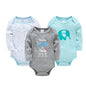 3/6 PCS Kavkas Cotton Baby Bodysuit Long Sleeve Set for Newborn Boys & Girls 0–12 Months